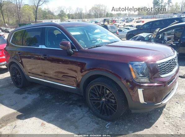 5XYP34HCXLG001053 2020 KIA TELLURIDE Burgundy Առջևի աջ