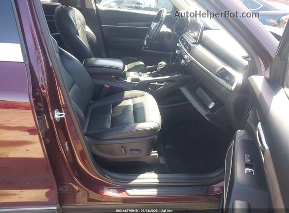 5XYP34HCXLG001053 2020 KIA TELLURIDE Burgundy Սալոնի դիմացի տեսք
