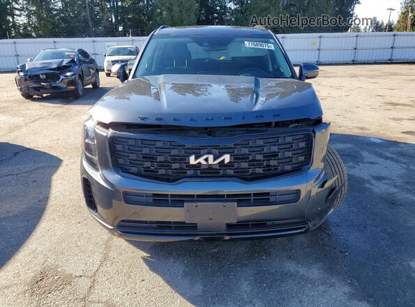 5XYP3DHC2NG288178 2022 KIA TELLURIDE Gray Դիմացի տեսք