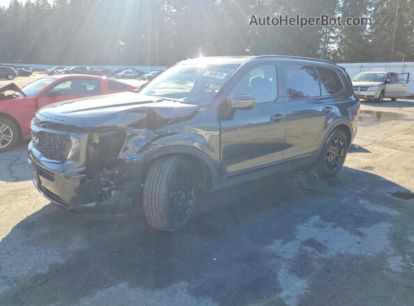 5XYP3DHC2NG288178 2022 KIA TELLURIDE Gray Առջևի ձախ երեք քառորդ տեսարան
