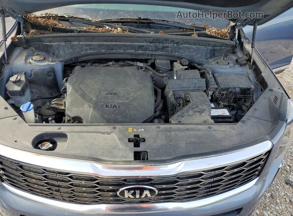 5XYP3DHC3LG069338 2020 KIA TELLURIDE Серебряный Вид задней части салона