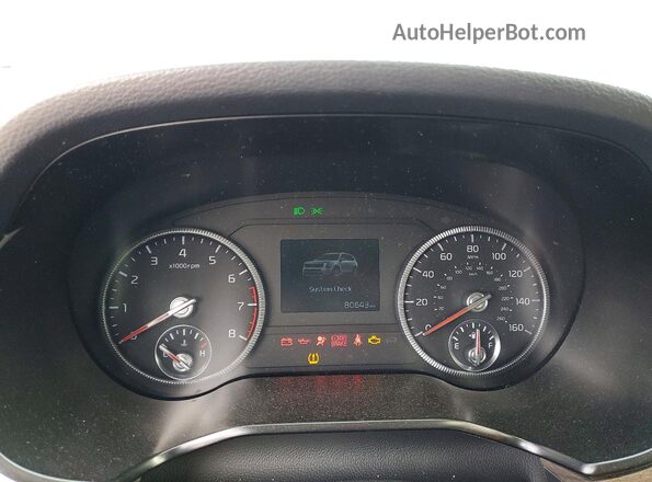 5XYP3DHC3LG069338 2020 KIA TELLURIDE Серебряный Вид щитка приборов