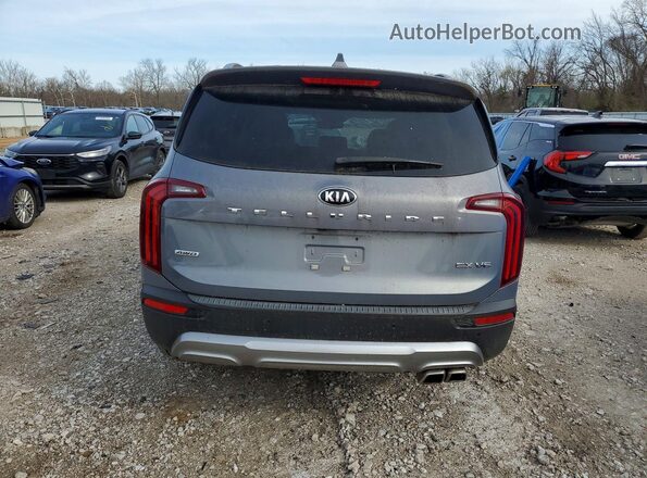 5XYP3DHC3LG069338 2020 KIA TELLURIDE Серебряный Вид сзади