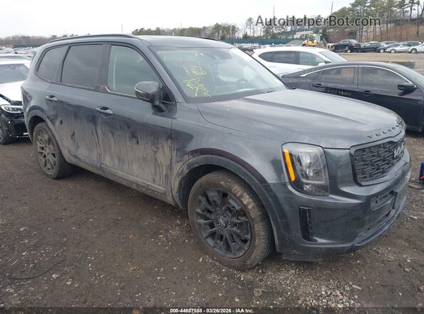 5XYP3DHC8NG216983 2022 KIA TELLURIDE Gray Przód prawy