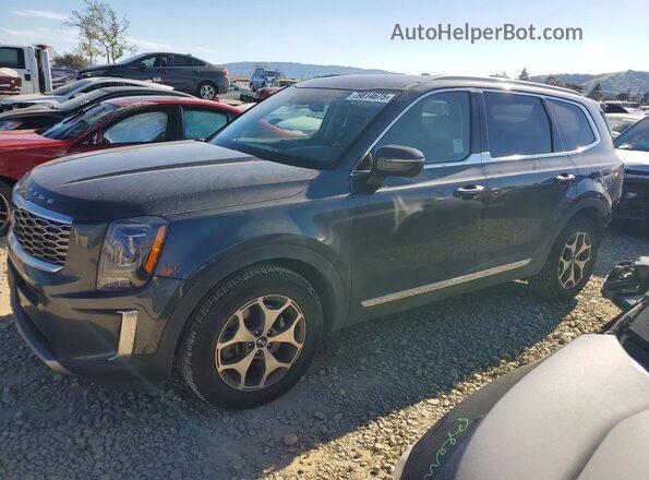 5XYP3DHCXLG043190 2020 KIA TELLURIDE Gray Vista tres cuartos delantera izquierda