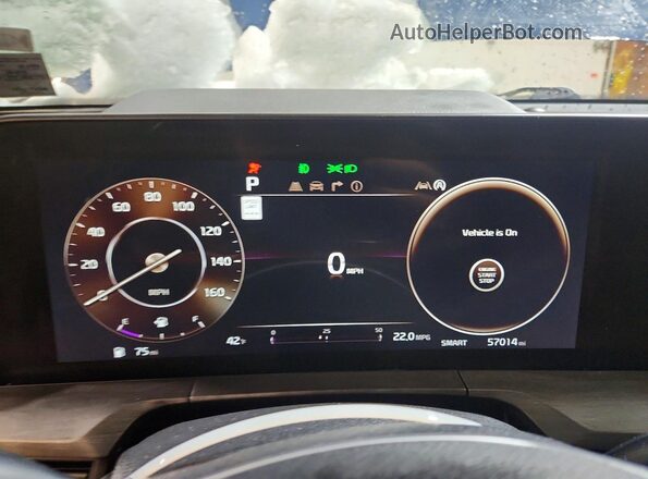5XYP5DGC6PG358599 2023 KIA TELLURIDE Синий Вид щитка приборов
