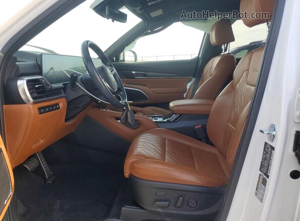 5XYP5DGC9PG387966 2023 KIA TELLURIDE Белый Вид салона спереди