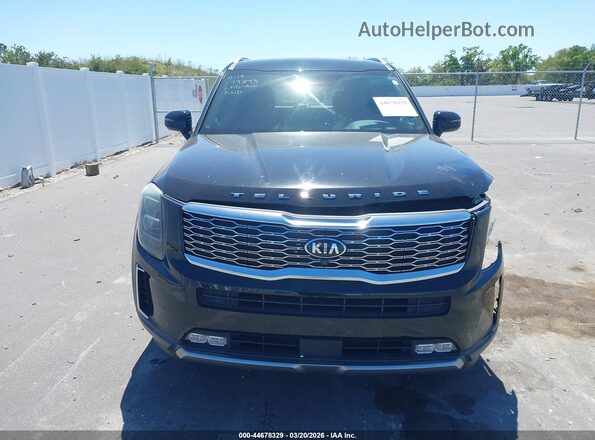 5XYP5DHC2MG107931 2021 KIA TELLURIDE Black Widok zestawu wskaźników