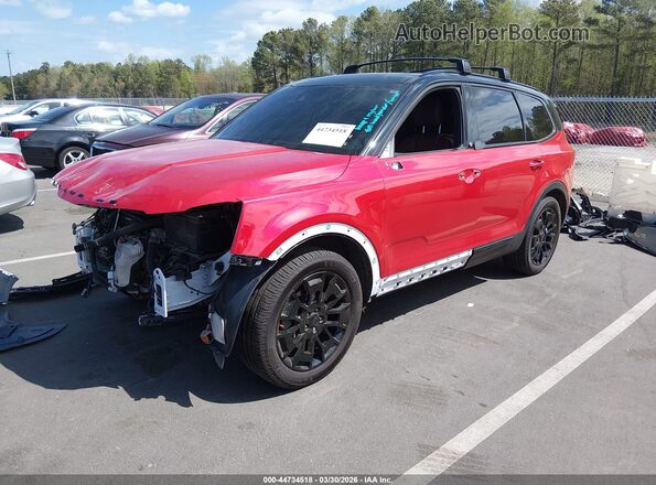 5XYP5DHC4MG193176 2021 KIA TELLURIDE Красный Передняя левая четверть