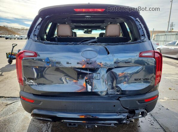 5XYP5DHC8MG154686 2021 KIA TELLURIDE Угольный Вид сзади