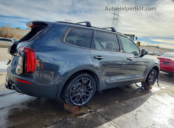 5XYP5DHC8MG154686 2021 KIA TELLURIDE Угольный Задняя правая четверть