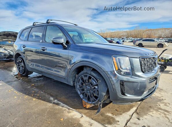 5XYP5DHC8MG154686 2021 KIA TELLURIDE Угольный Передняя правая четверть