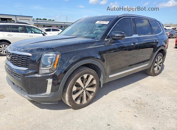 5XYP64HC2NG203783 2022 KIA TELLURIDE Черный Передняя левая четверть