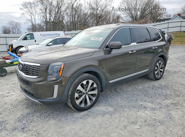 5XYP64HC8MG139537 2021 KIA TELLURIDE Tan Tył lewy