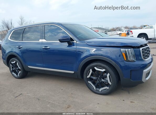 5XYP6DGC1RG480867 2024 KIA TELLURIDE Синий Вид задней части салона