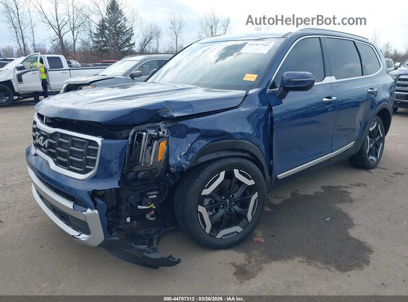 5XYP6DGC1RG480867 2024 KIA TELLURIDE Синий Передняя левая четверть