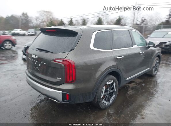 5XYP6DGC6PG374881 2023 KIA TELLURIDE Зеленый Задняя правая четверть