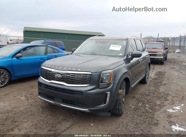 5XYP6DHCXLG024467 2020 KIA TELLURIDE Серый Передняя левая четверть