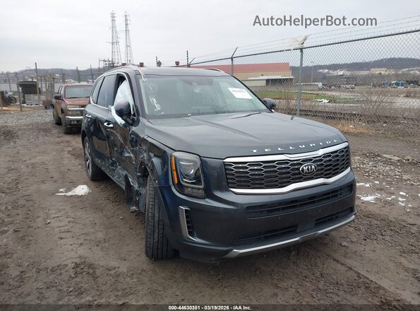 5XYP6DHCXLG024467 2020 KIA TELLURIDE Серый Передняя правая четверть