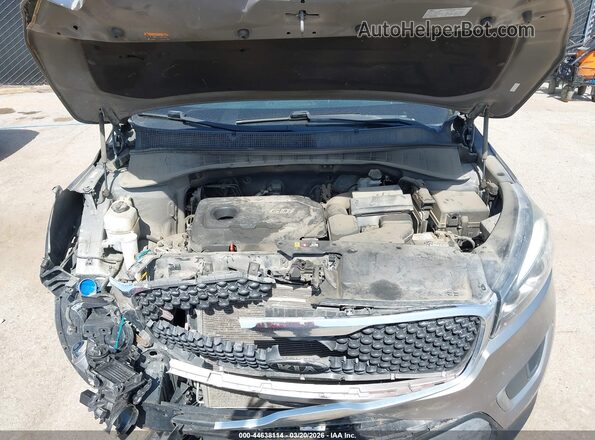 5XYPG4A32HG299751 2017 KIA SORENTO Серый Вид сзади