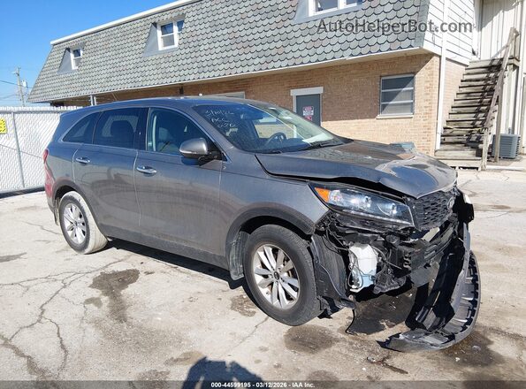 5XYPG4A35KG451920 2019 KIA SORENTO Серый Передняя правая четверть