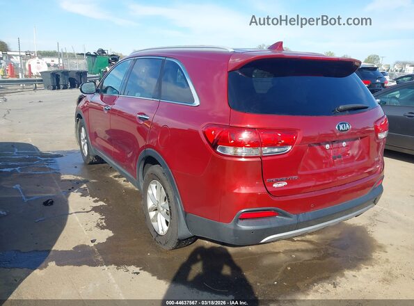 5XYPG4A38HG274207 2017 KIA SORENTO Красный Задняя левая четверть