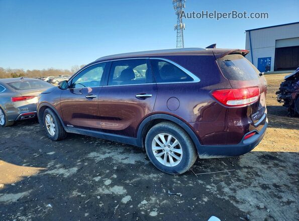 5XYPGDA5XHG240299 2017 KIA SORENTO Burgundy Задня права чверть