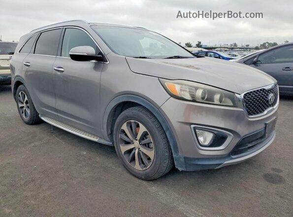 5XYPH4A52GG043932 2016 KIA SORENTO Gray Front right