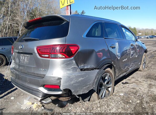 5XYPHDA52KG525843 2019 KIA SORENTO Gray Tył prawy