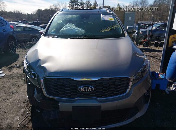 5XYPHDA52KG525843 2019 KIA SORENTO Gray Widok zestawu wskaźników