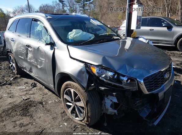 5XYPHDA52KG525843 2019 KIA SORENTO Gray Przód prawy