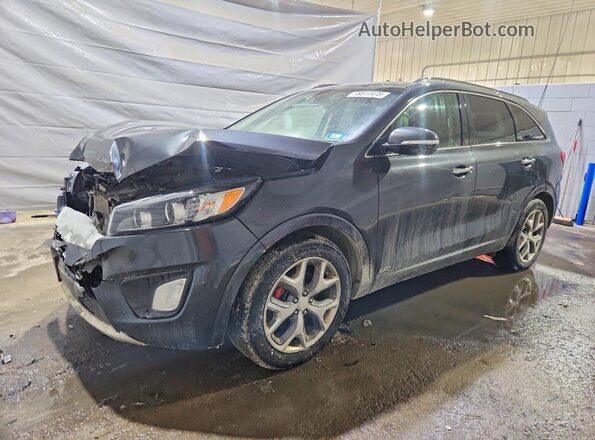 5XYPKDA51JG363607 2018 KIA SORENTO Gray Przód lewy