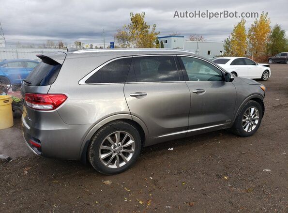 5XYPKDA51JG375174 2018 KIA SORENTO Серый Задняя правая четверть