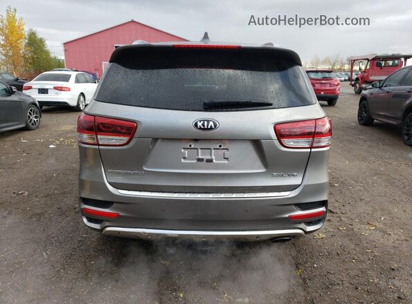 5XYPKDA51JG375174 2018 KIA SORENTO Серый Вид сзади