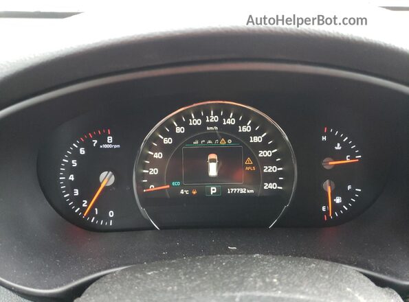 5XYPKDA51JG375174 2018 KIA SORENTO Серый Вид щитка приборов