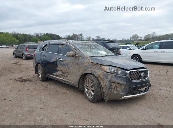 5XYPKDA53GG137285 2016 KIA SORENTO Серый Передняя правая четверть