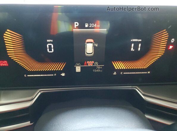 5XYRG4JC9TG426772 2026 KIA SORENTO White ხელსაწყოთა პანელის ხედი