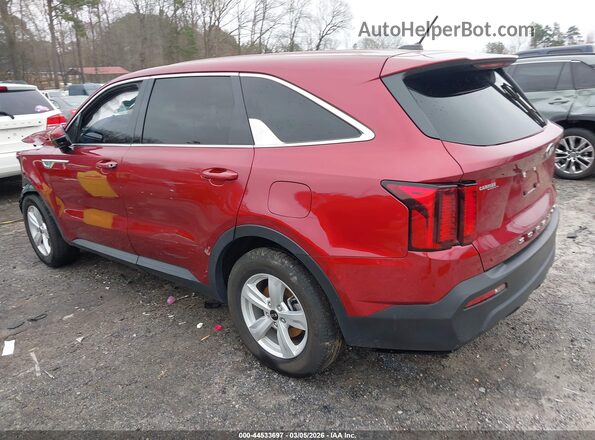 5XYRG4LC2MG073158 2021 KIA SORENTO Red Задня ліва чверть