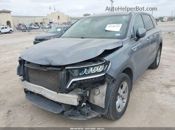 5XYRGDLC2NG149768 2022 KIA SORENTO Gray Front view