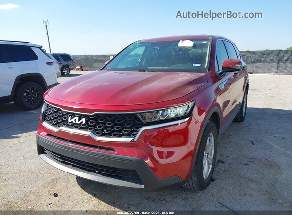 5XYRGDLC2PG239599 2023 KIA SORENTO Красный Передняя левая четверть