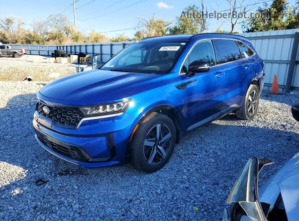 5XYRH4LF0MG060206 2021 KIA SORENTO Blue Front left