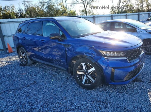 5XYRH4LF0MG060206 2021 KIA SORENTO Blue Front right