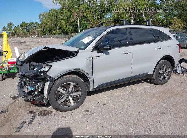 5XYRH4LF8NG146607 2022 KIA SORENTO Серый Передняя левая четверть