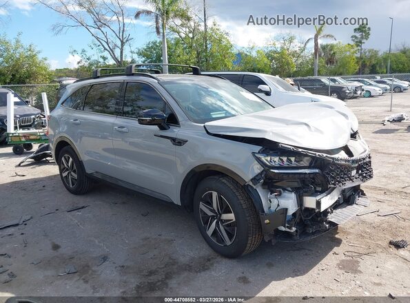 5XYRH4LF8NG146607 2022 KIA SORENTO Серый Передняя правая четверть