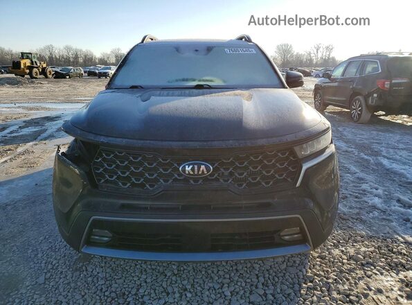 5XYRHDLF1MG067486 2021 KIA SORENTO Черный Вид спереди