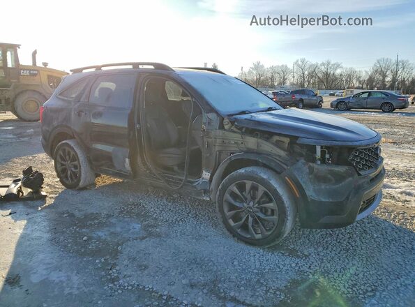 5XYRHDLF1MG067486 2021 KIA SORENTO Черный Передняя правая четверть