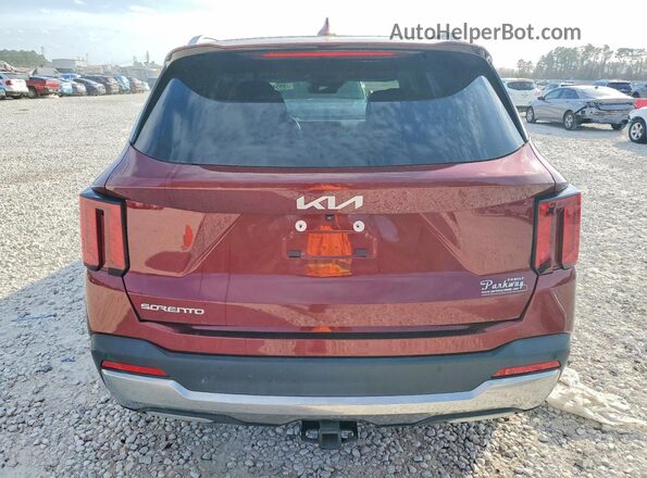 5XYRK4JF8RG255739 2024 KIA SORENTO Maroon Widok z tyłu