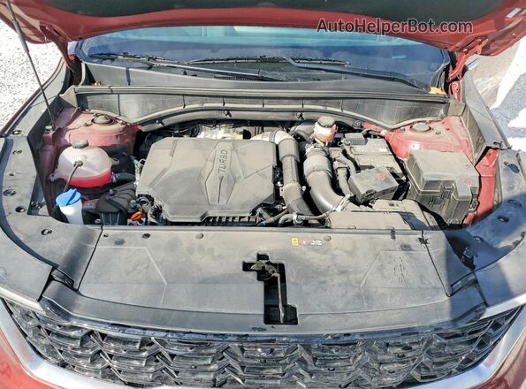 5XYRK4JF8RG255739 2024 KIA SORENTO Maroon Widok komory silnika