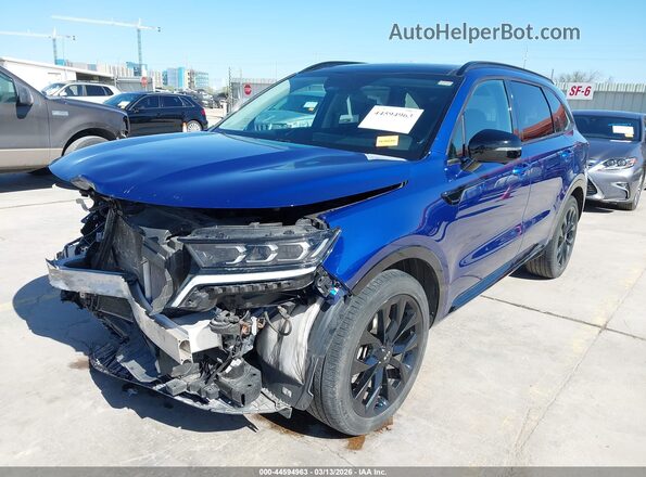 5XYRK4LF7MG024692 2021 KIA SORENTO Blue Przód lewy