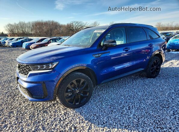 5XYRKDLF0MG024226 2021 KIA SORENTO Blue Front left